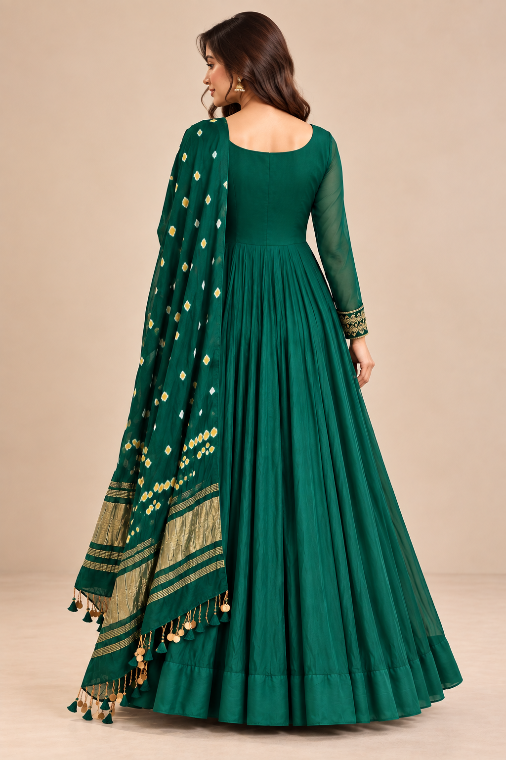 Emerald Noor Anarkali Set
