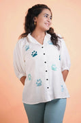 Paw Embroidery Shirt