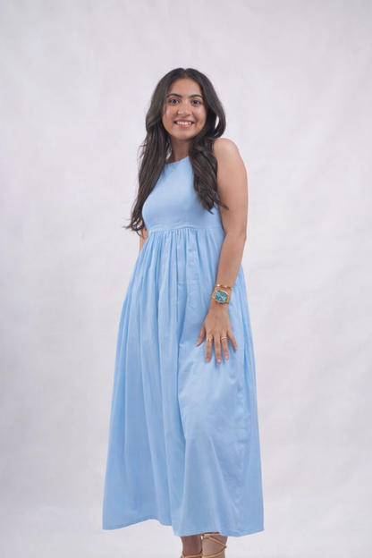 Zesty Sky Blue Glow Dress