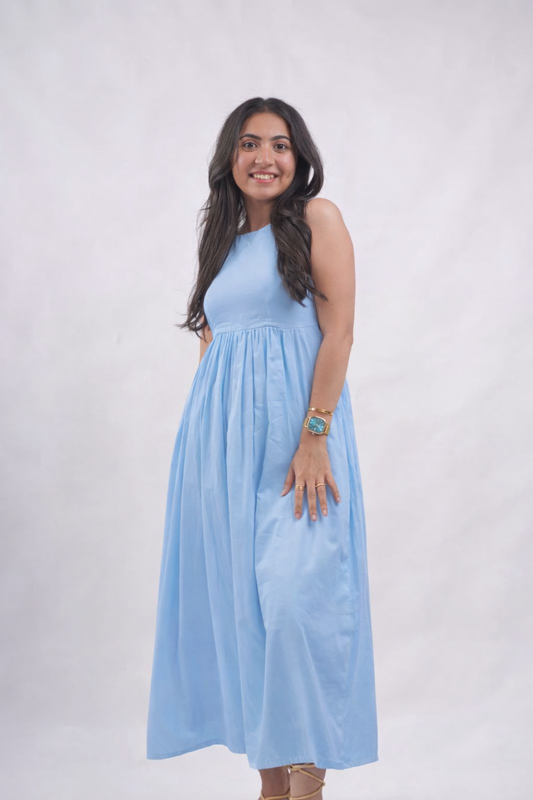 Zesty Sky Blue Glow Dress