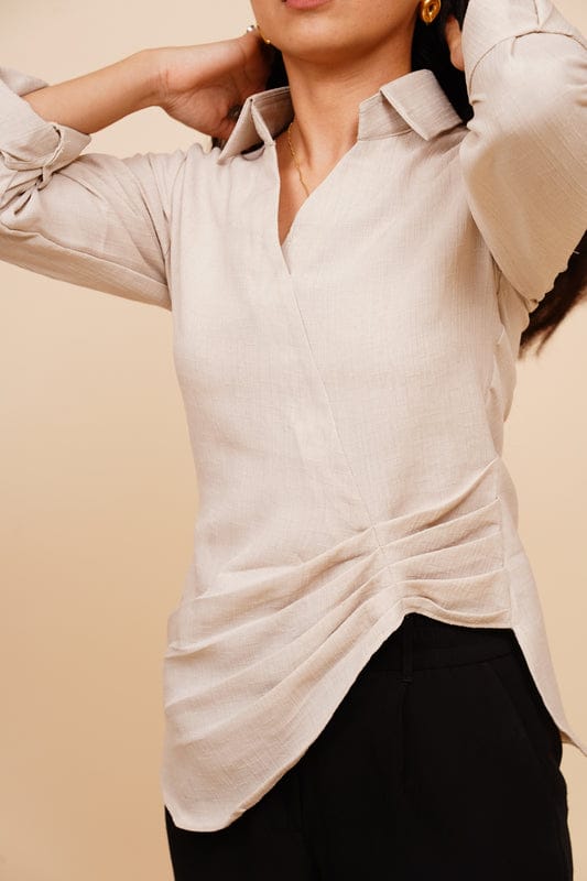 Ivory twist shirt