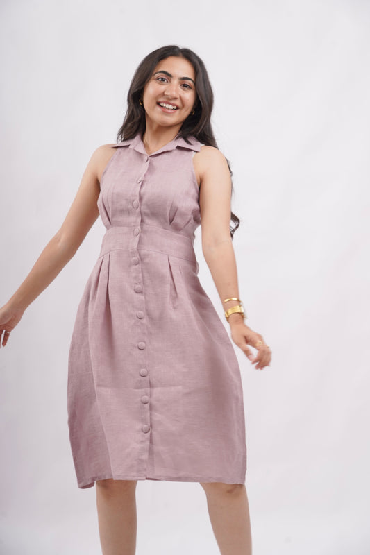 Lilac Breeze Shirt Dress
