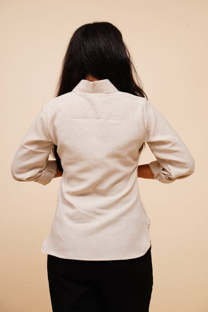 Ivory twist shirt