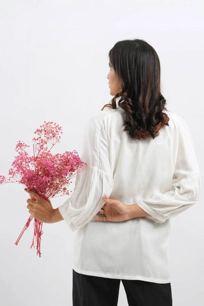 Brown Cocoa Embroidery Shirt