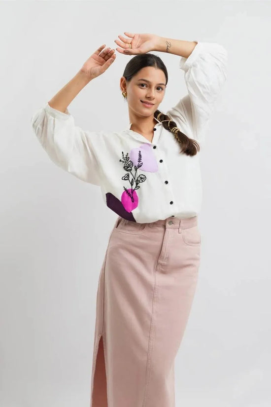 Bloom2.0 Embroidery Shirt