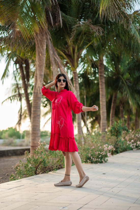 FUCHSIA MUSE DRESS