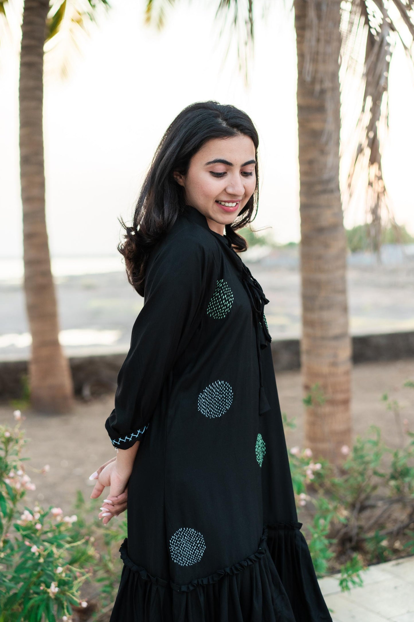 MIDNIGHT DOTS DRESS