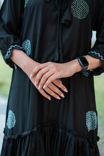 MIDNIGHT DOTS DRESS