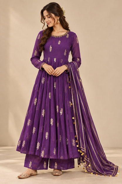 Noor-e-Shaam Anarkali Set