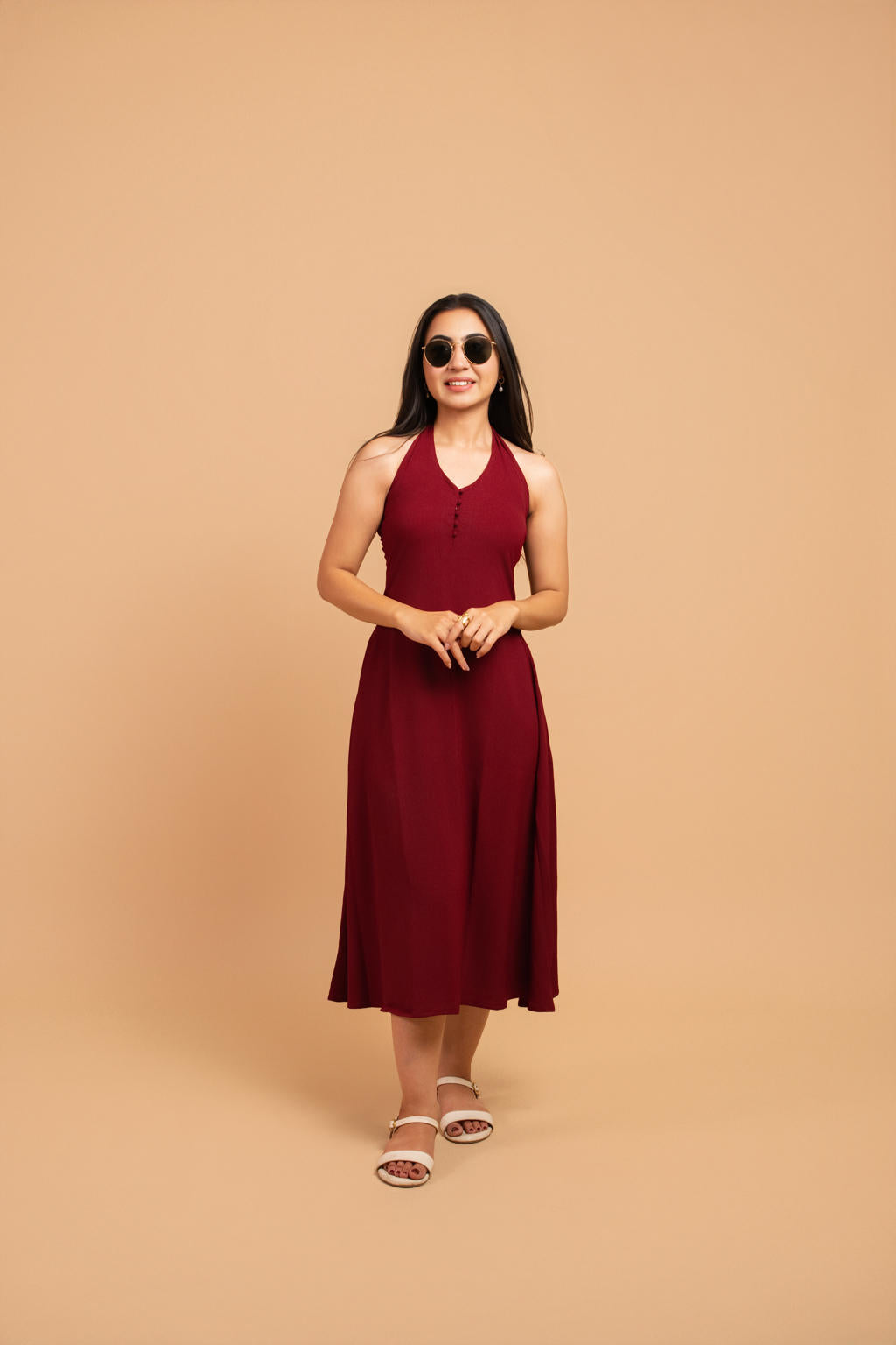 RED EMBER HULTER DRESS