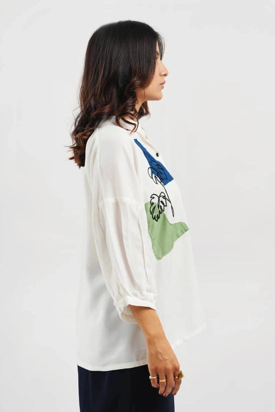 Tropical Embroidery Shirt